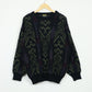 Vintage Black Pattern Sweater