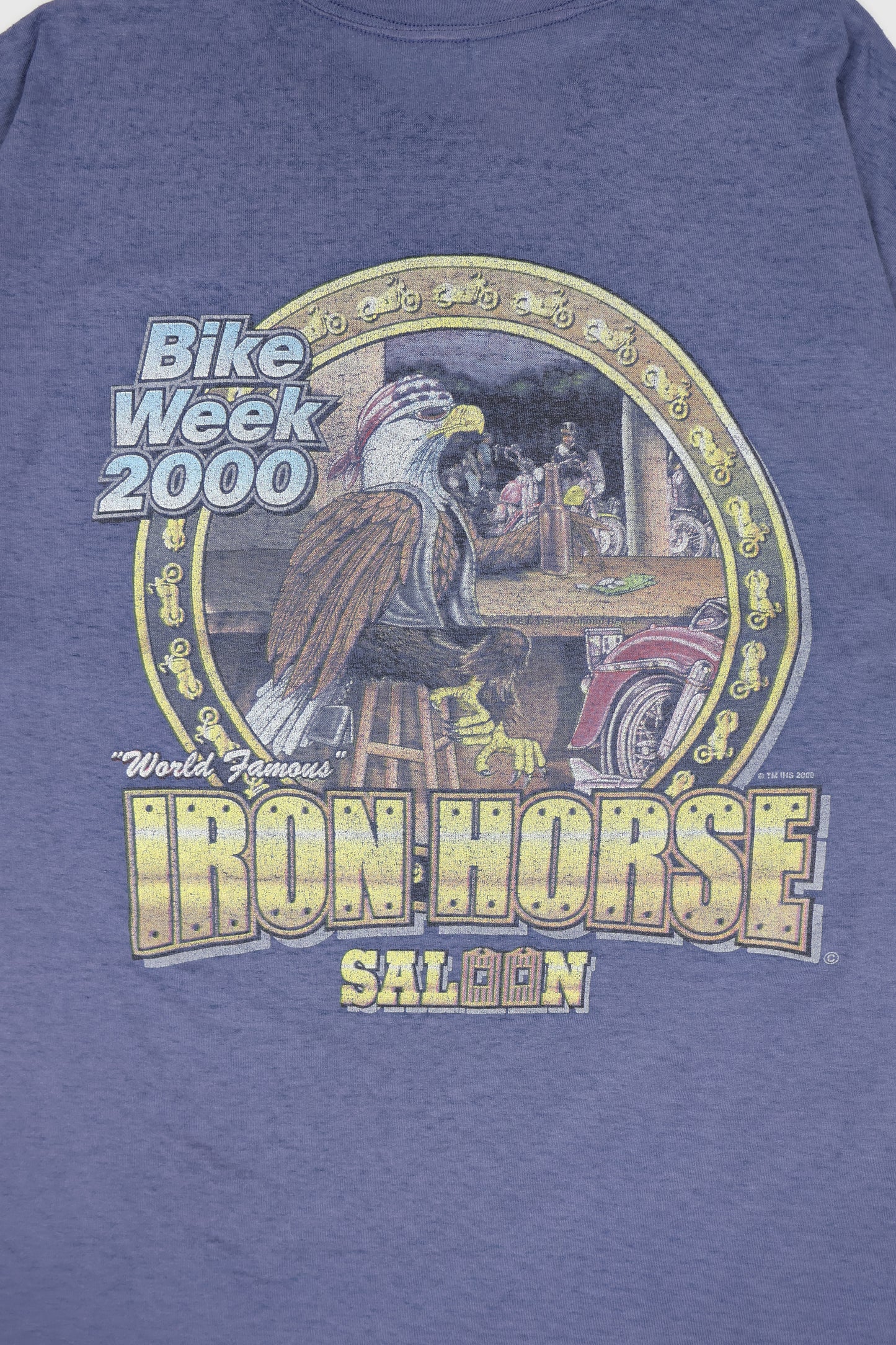 Vintage 2000 Bike Week Iron Horse Saloon Tee