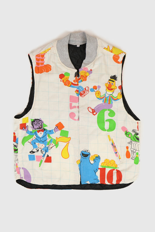 Vintage Reworked Seasame Street Vest Image 0