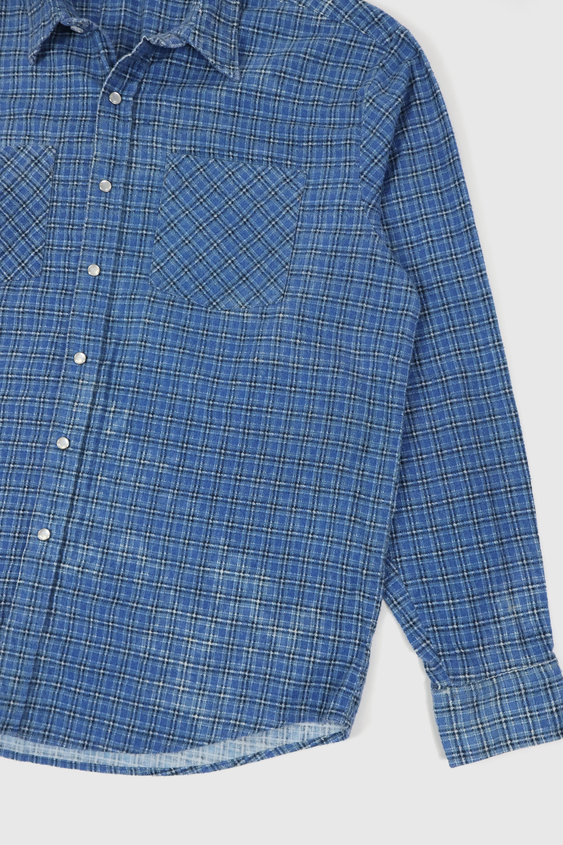 Vintage Flannel Snap Button Shirt Image 3