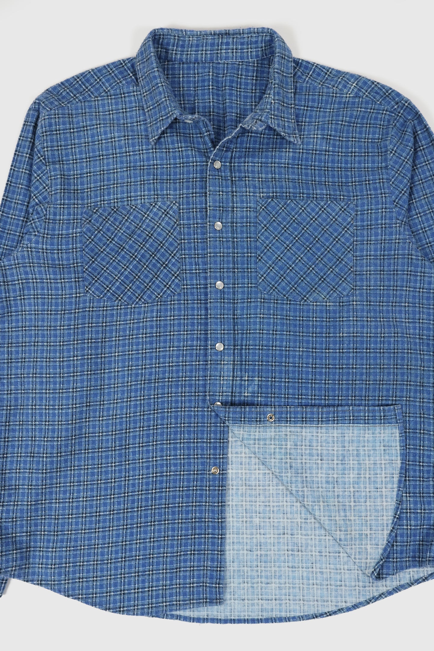 Vintage Flannel Snap Button Shirt Image 4