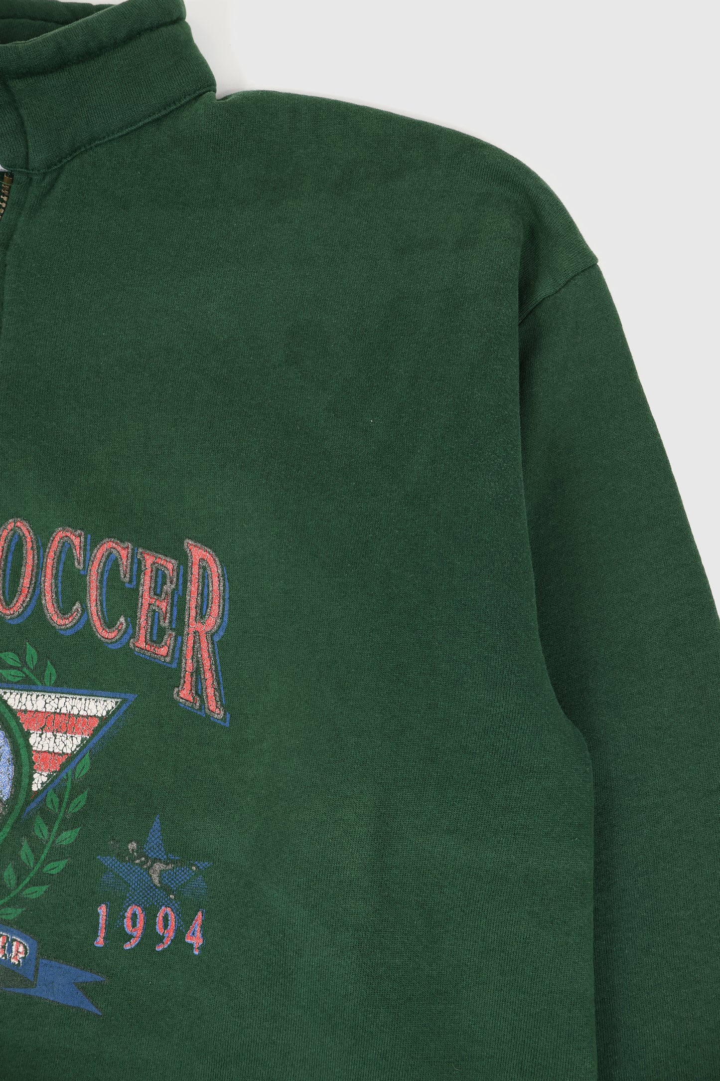 Vintage 1994 World Soccer Championship Quarter Zip Crewneck Image 3