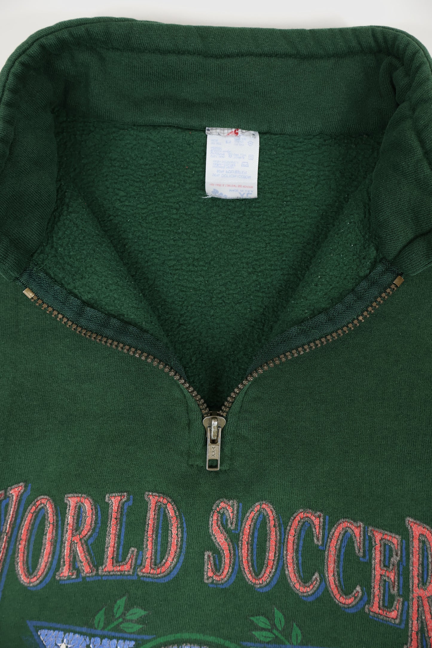 Vintage 1994 World Soccer Championship Quarter Zip Crewneck Image 2