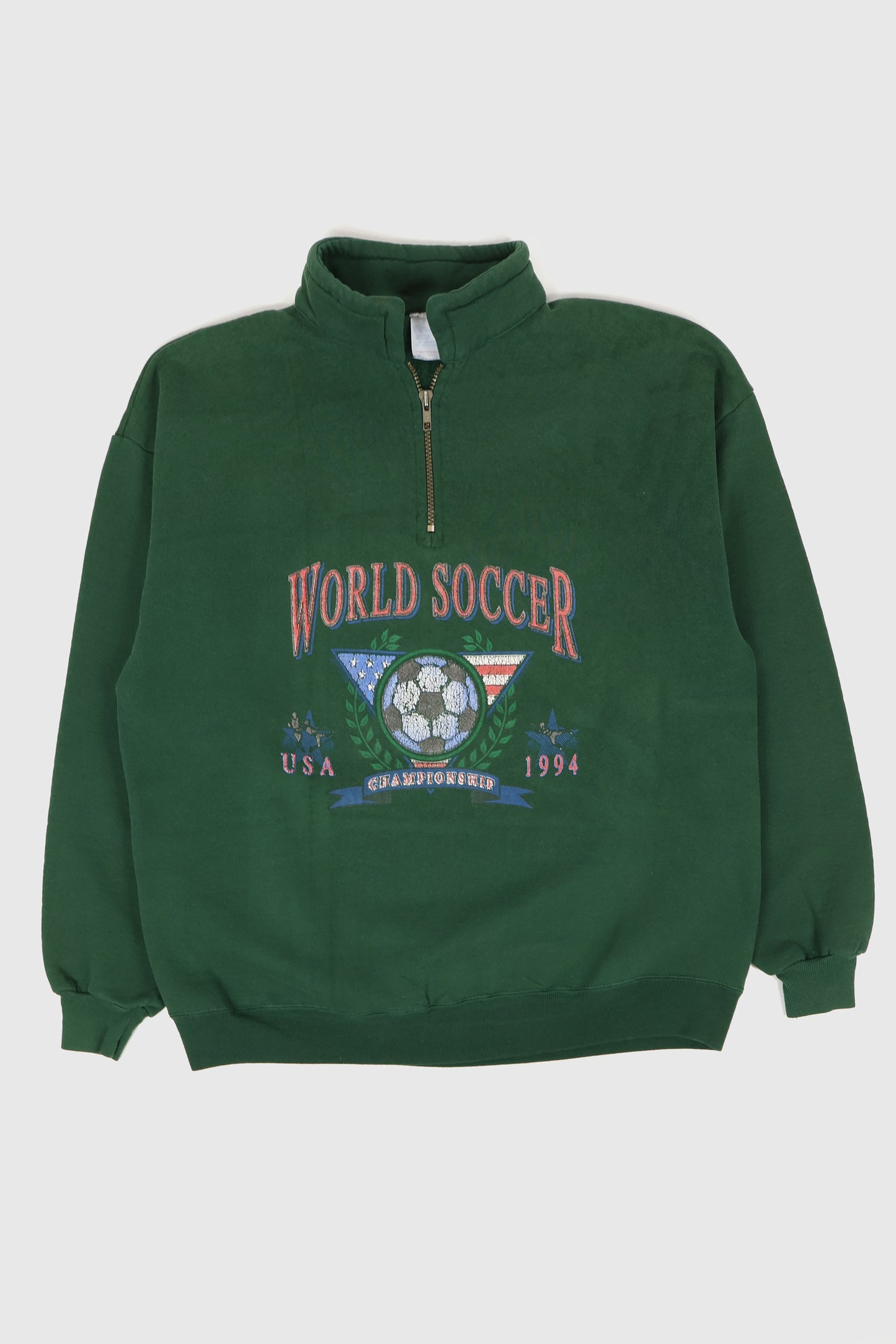 Vintage 1994 World Soccer Championship Quarter Zip Crewneck Image 0