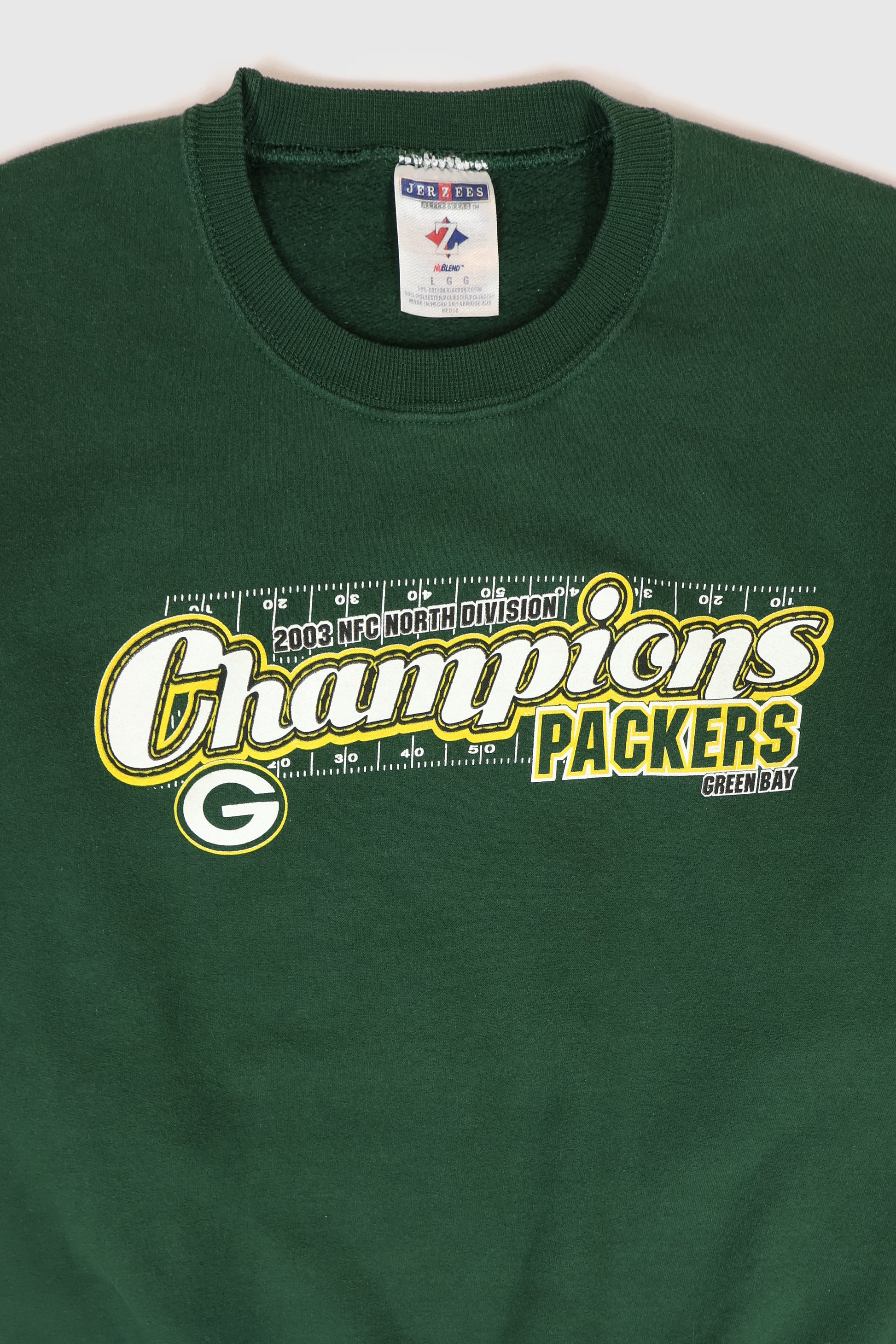 Vintage Green Bay Packers 2003 NFC North Division Champs Crewneck Image 1