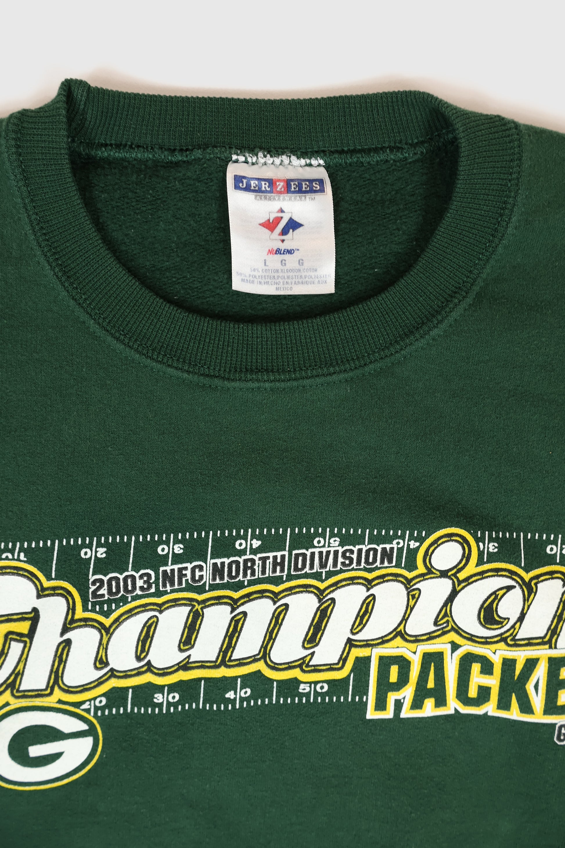Vintage Green Bay Packers 2003 NFC North Division Champs Crewneck Image 2