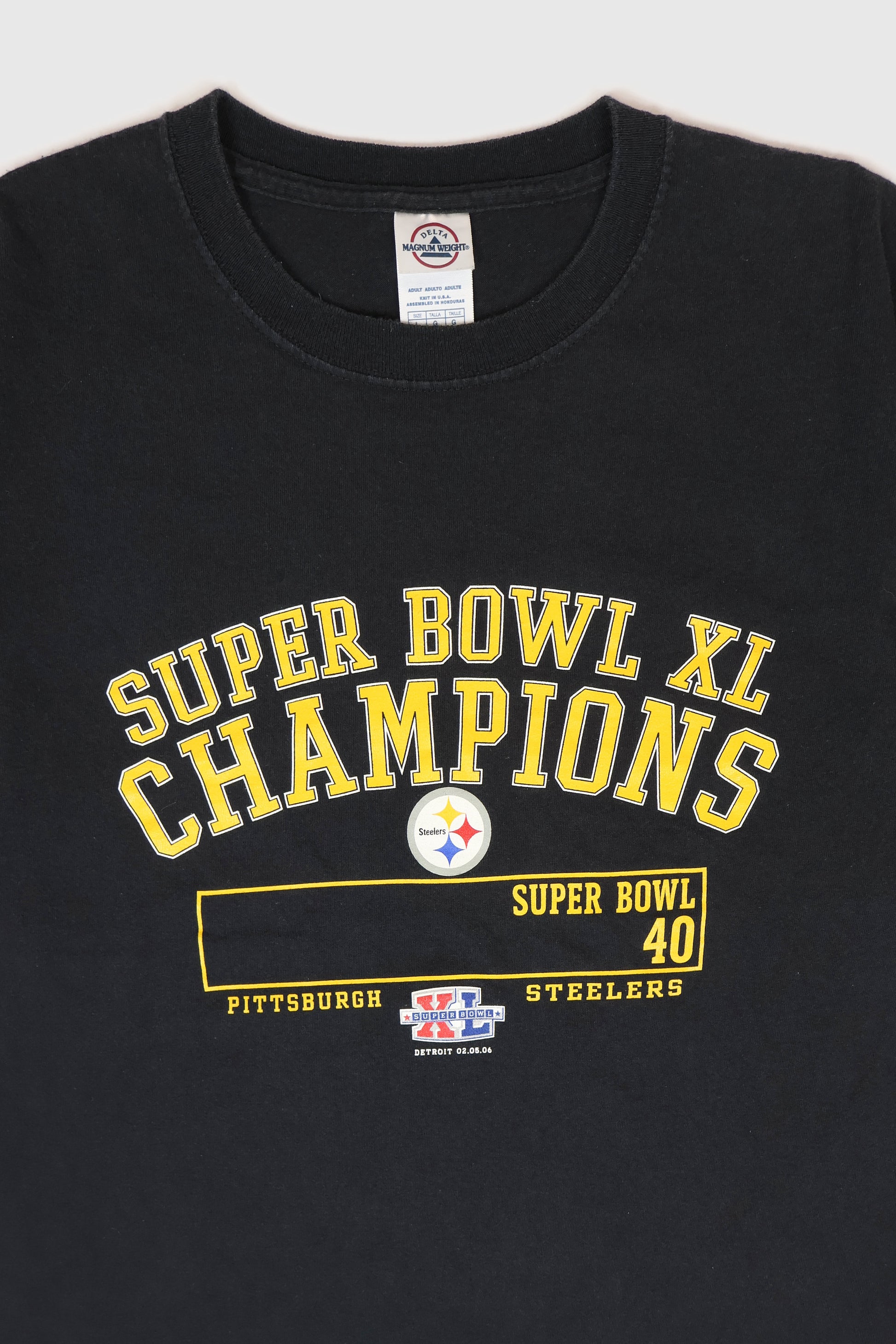 Vintage Pittsburgh Steelers Super Bowl XL Champions Tee Image 1