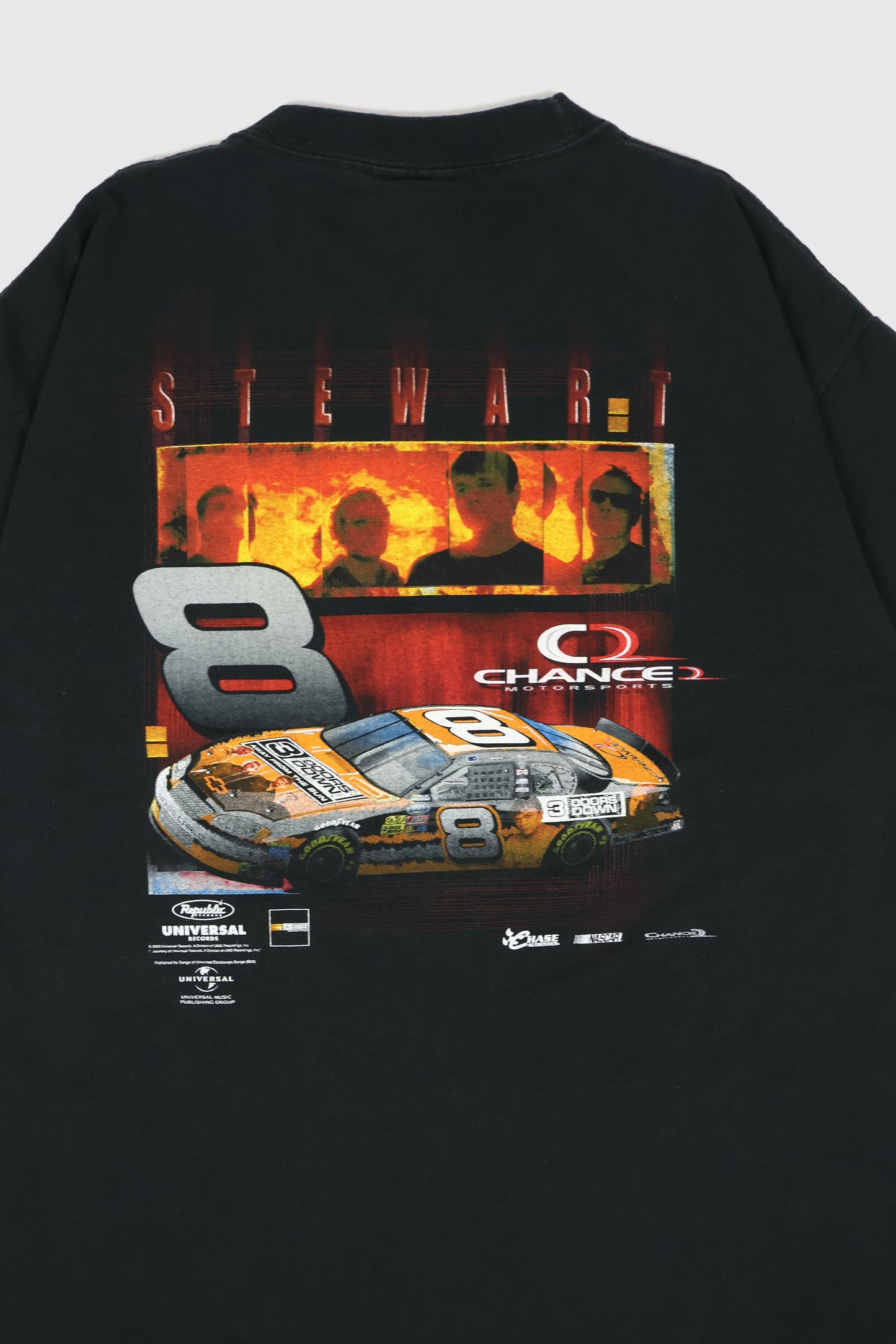 Vintage Tony Stewart 3 Doors Down NASCAR Tee