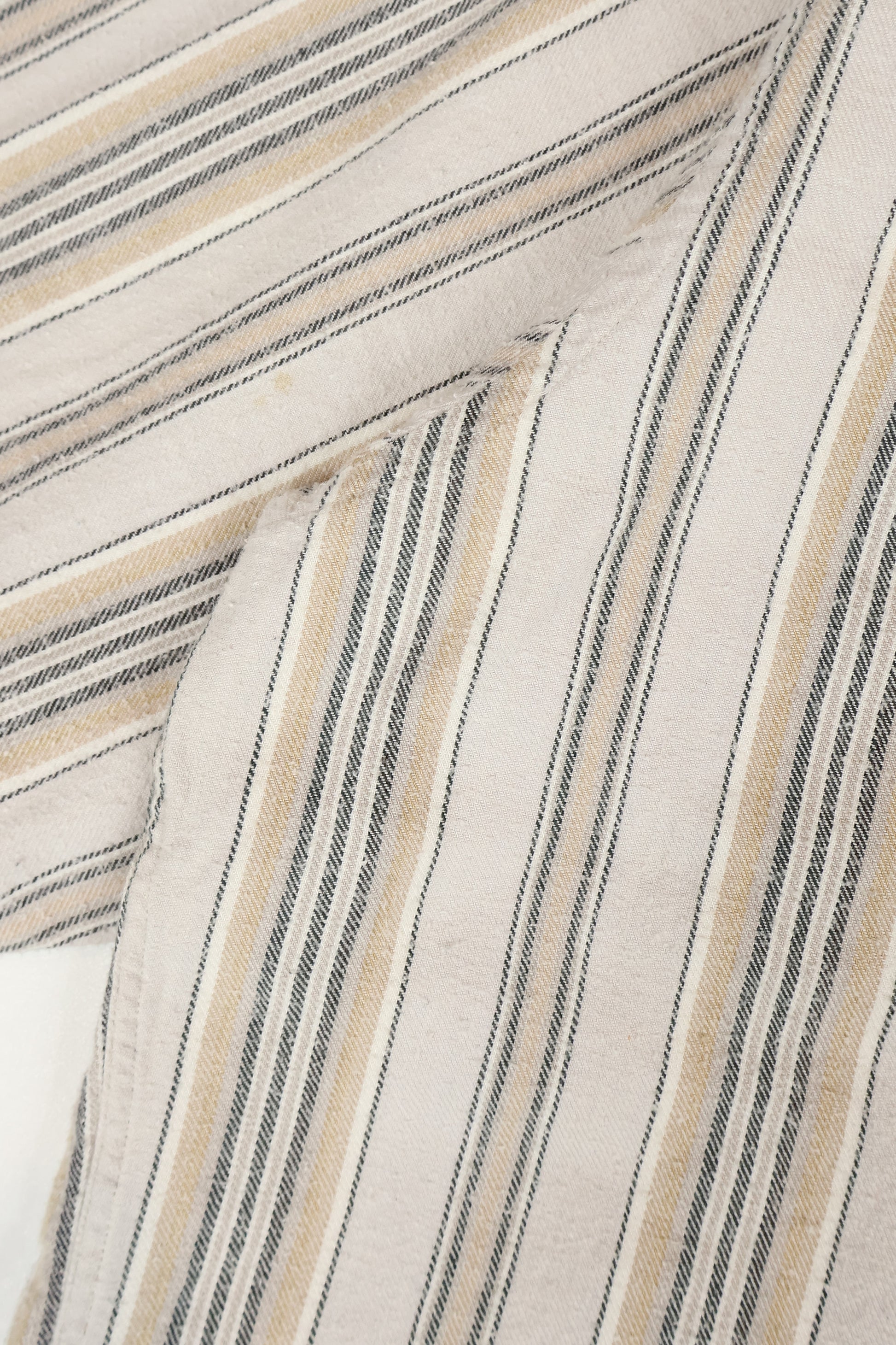 Vintage Striped Flannel Button-Down Shirt Image 4