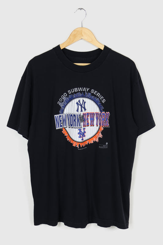 Vintage 2000 Mets vs Yankees Subway Series Tee