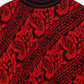 Vintage Red Pattern Sweater