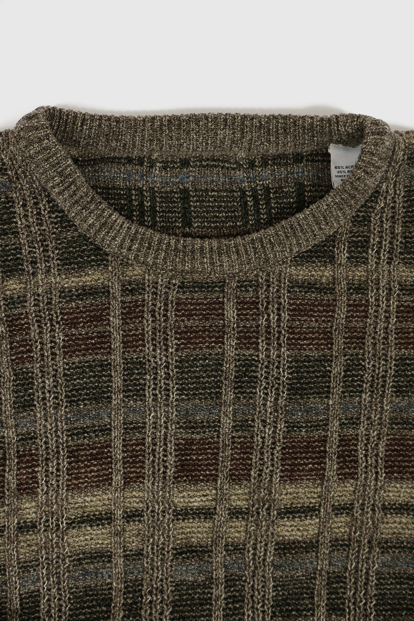 Vintage Plaid Sweater