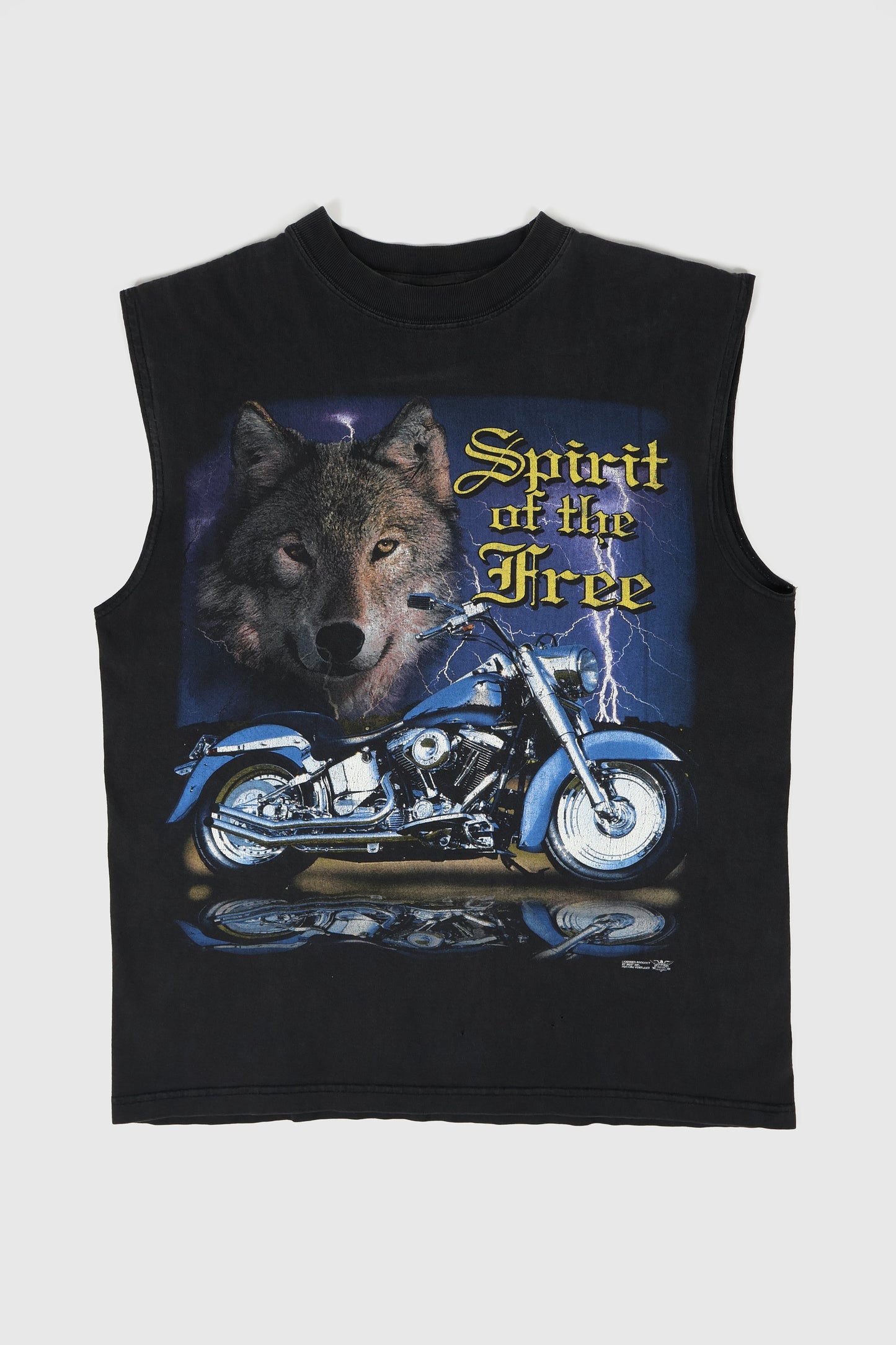 Vintage Sleeveless Spirit of the Free Motorcycle Tee