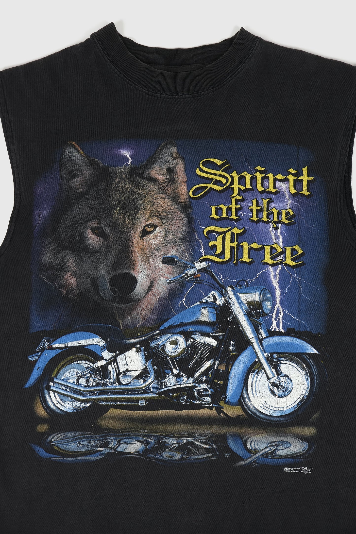 Vintage Sleeveless Spirit of the Free Motorcycle Tee