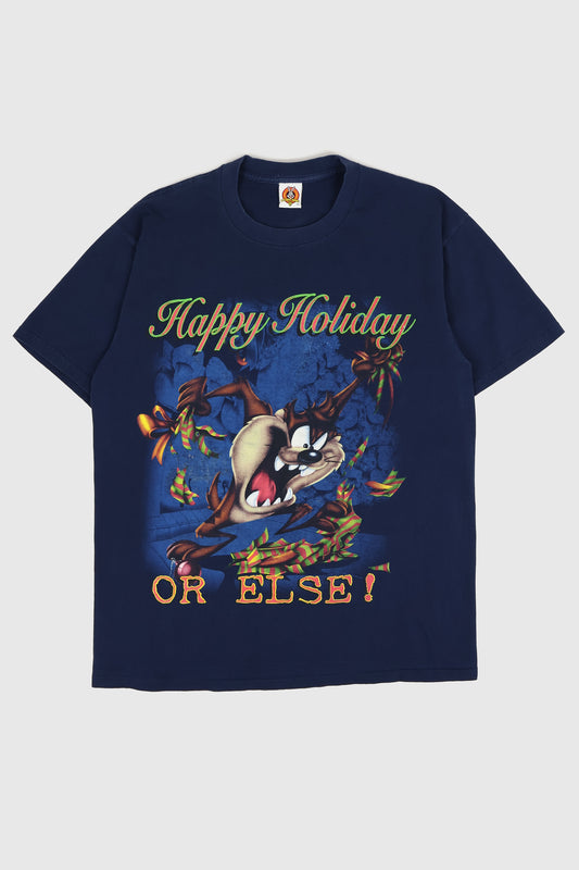 Vintage Taz Happy Holidays Tee Image 0