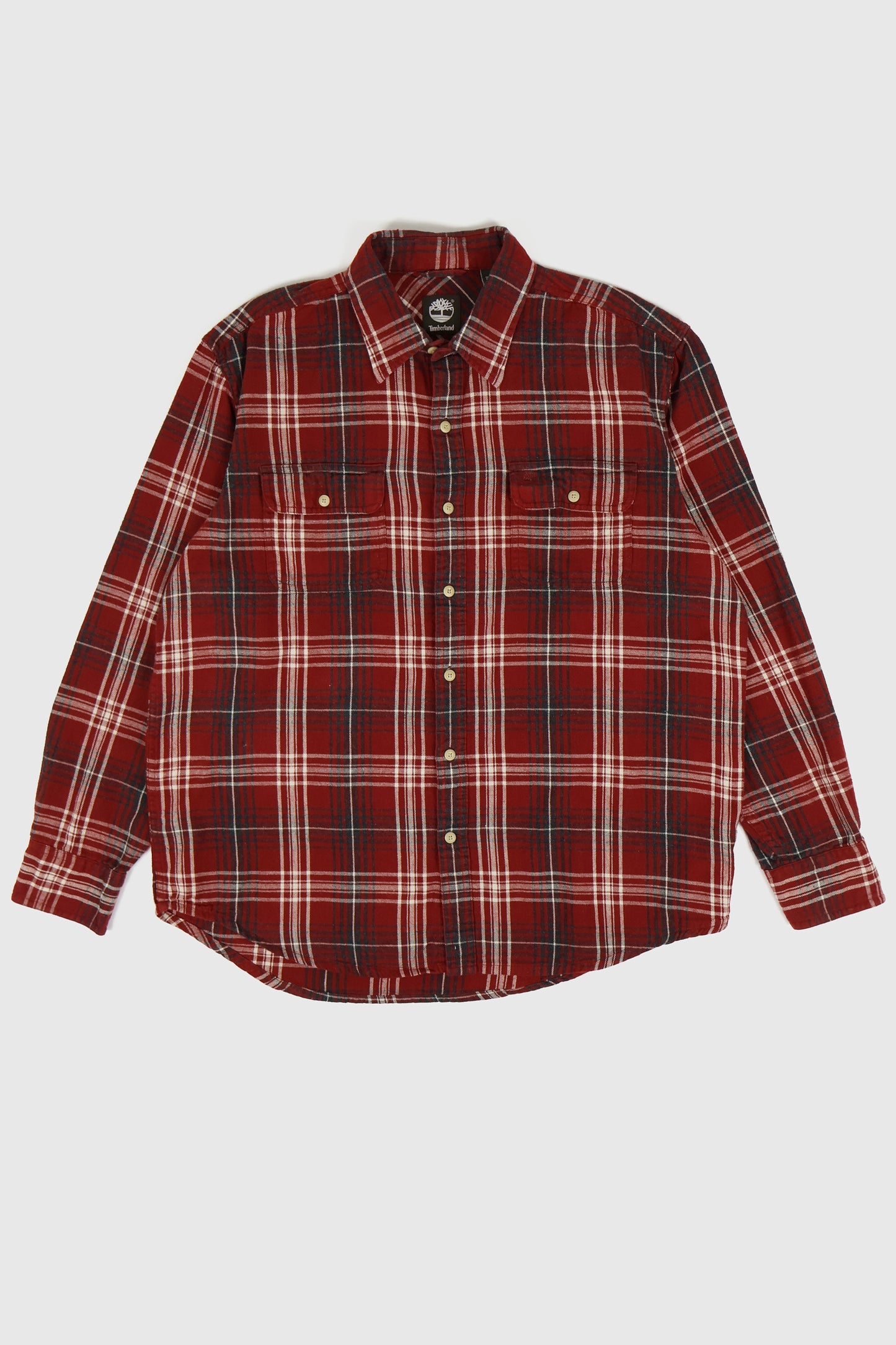 Vintage Timberland Flannel Button-Down Shirt