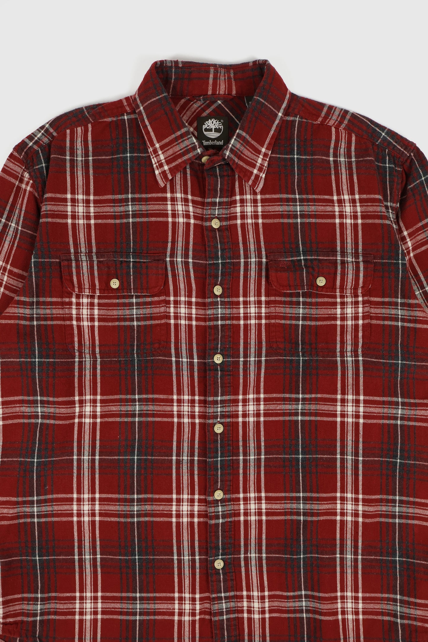 Vintage Timberland Flannel Button-Down Shirt