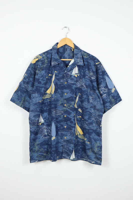 Vintage Nautical Short Sleeve Shirt 02