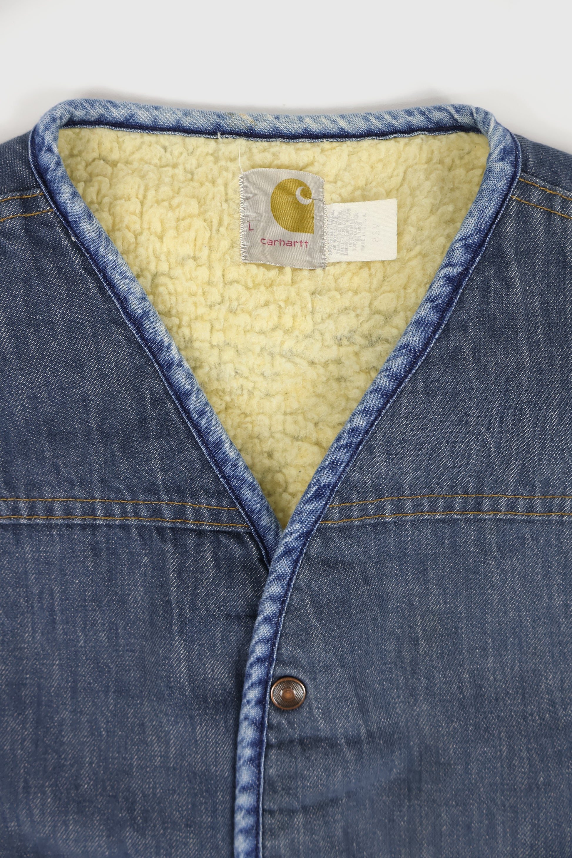 Vintage Carhartt Sherpa Lined Vest Image 2