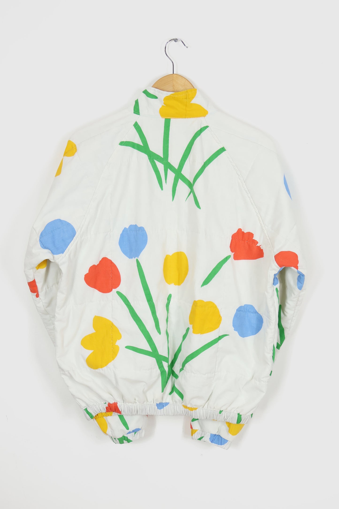 Reworked Flower Pattern Quilt Jacket