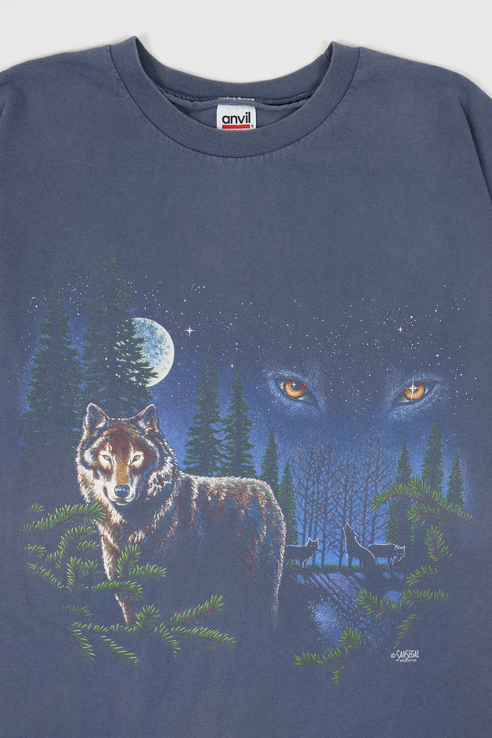 Vintage Faded Wolf Tee Image 1