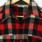 Vintage Woolrich Heavyweight Black Plaid Shirt Jacket