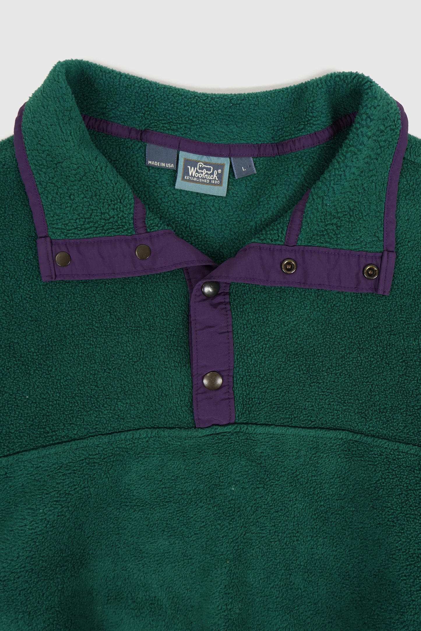 Vintage Woolrich Snap Button Fleece Jacket Image 2