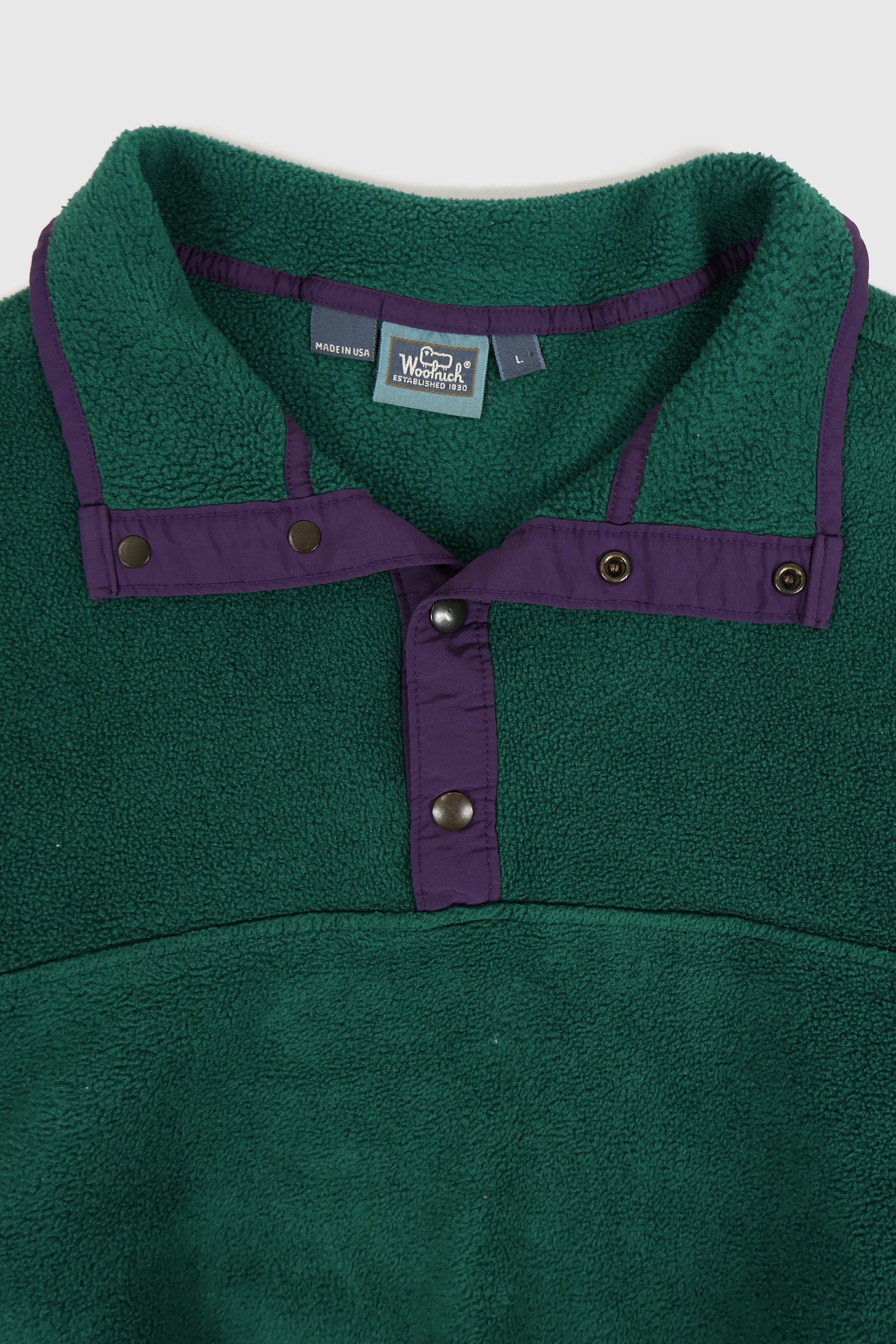 Vintage Woolrich Snap Button Fleece Jacket Image 2