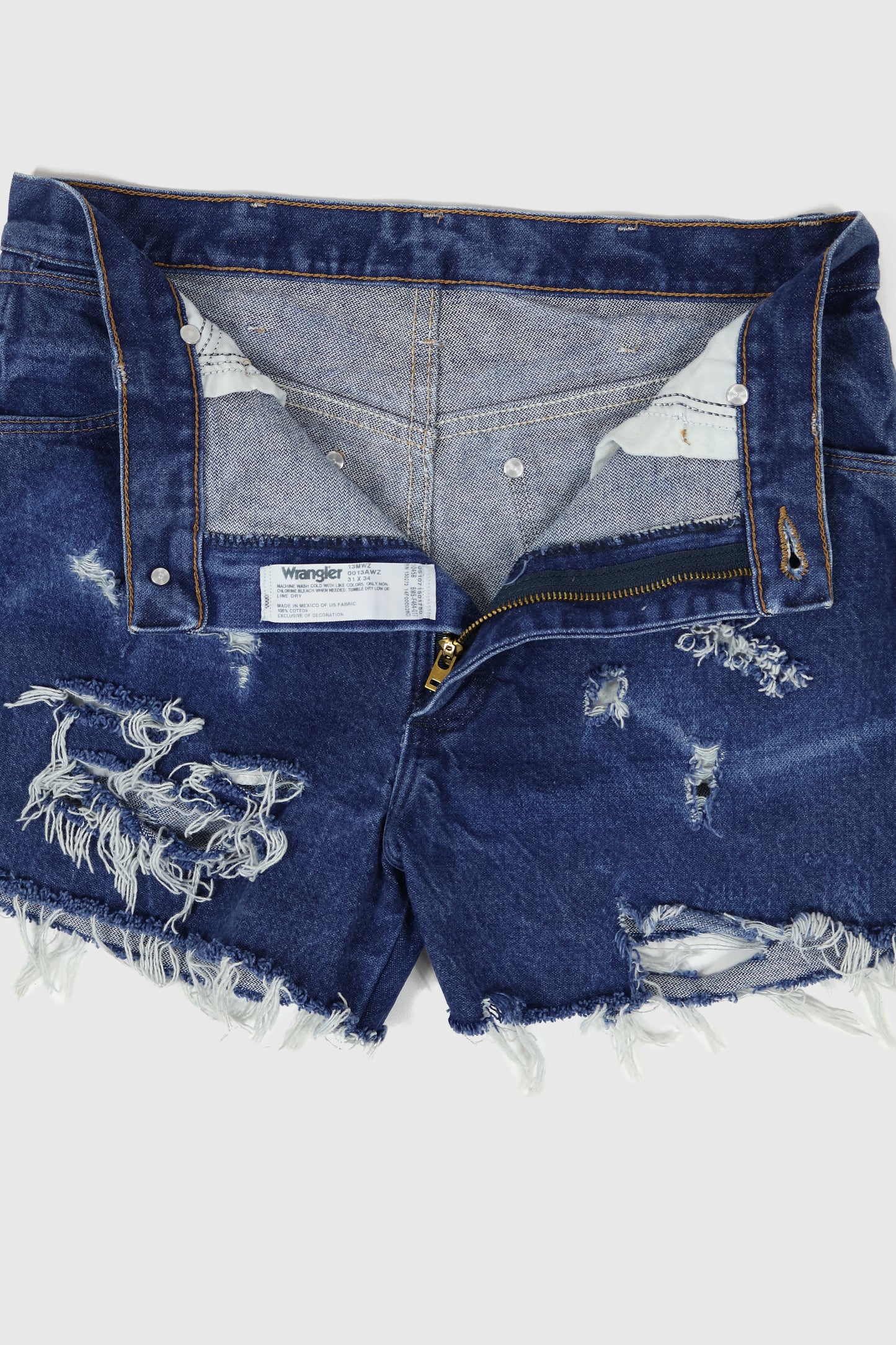 Vintage Distressed Wrangler Jean Shorts