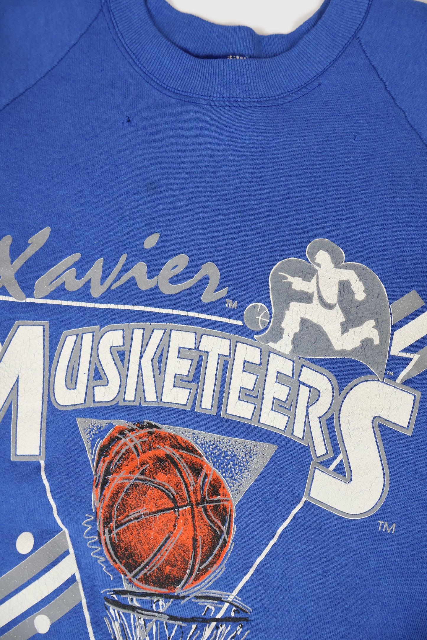 Vintage Xavier Musketeers Basketball Crewneck Image 3