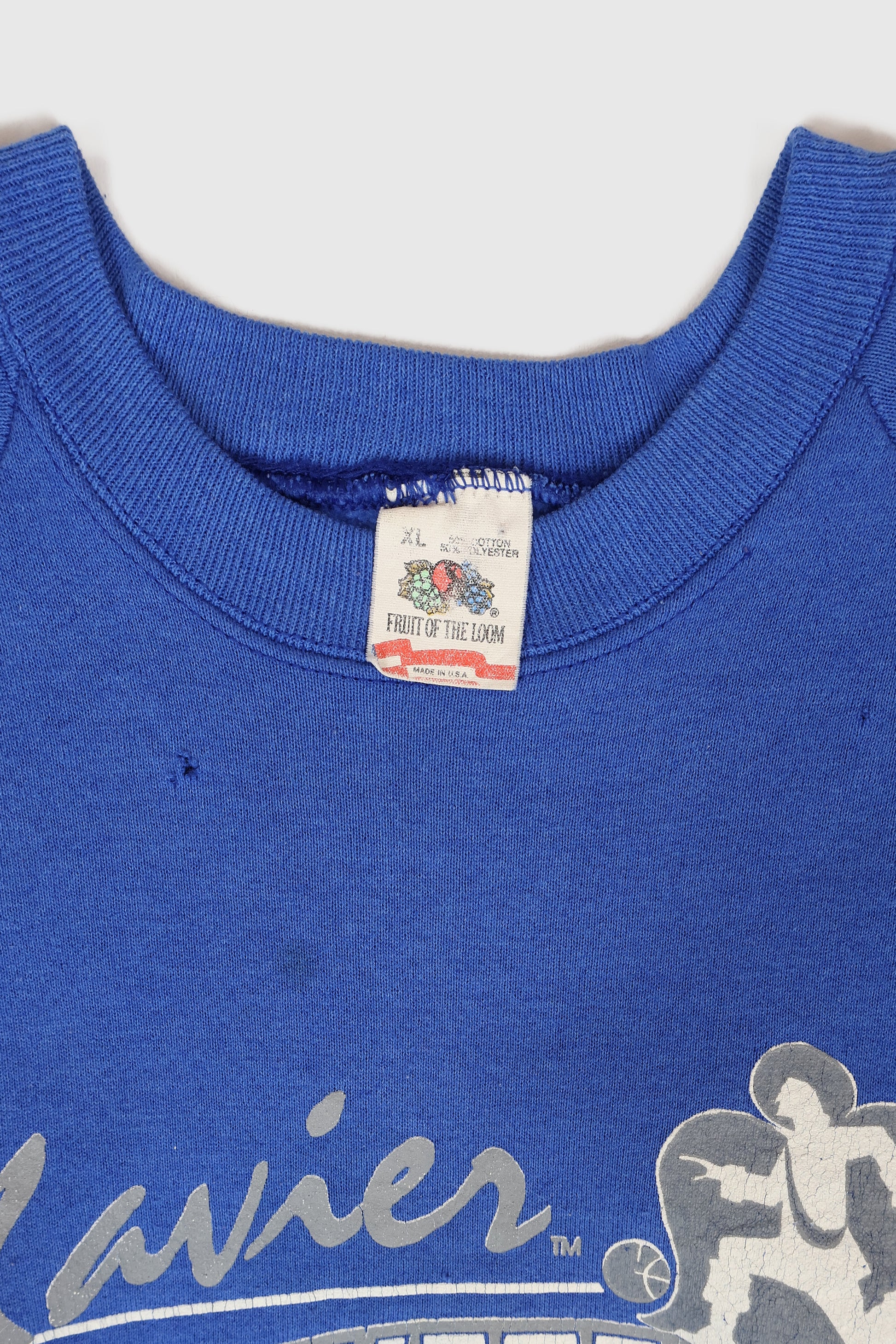 Vintage Xavier Musketeers Basketball Crewneck Image 2