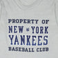 Vintage Propert of New York Yankees Baseball Club Tee Image 1
