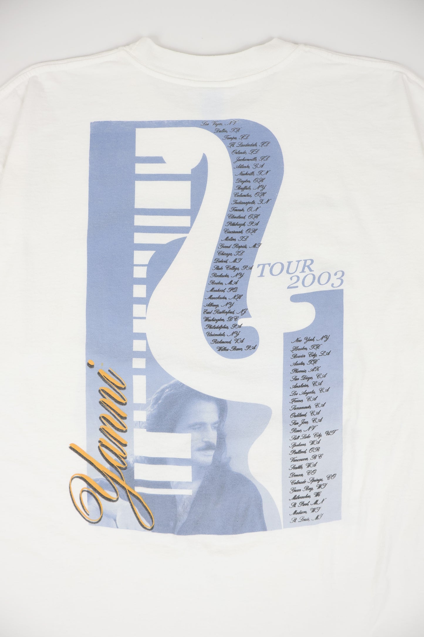 Vintage Yanni 2003 Tour Tee Image 4