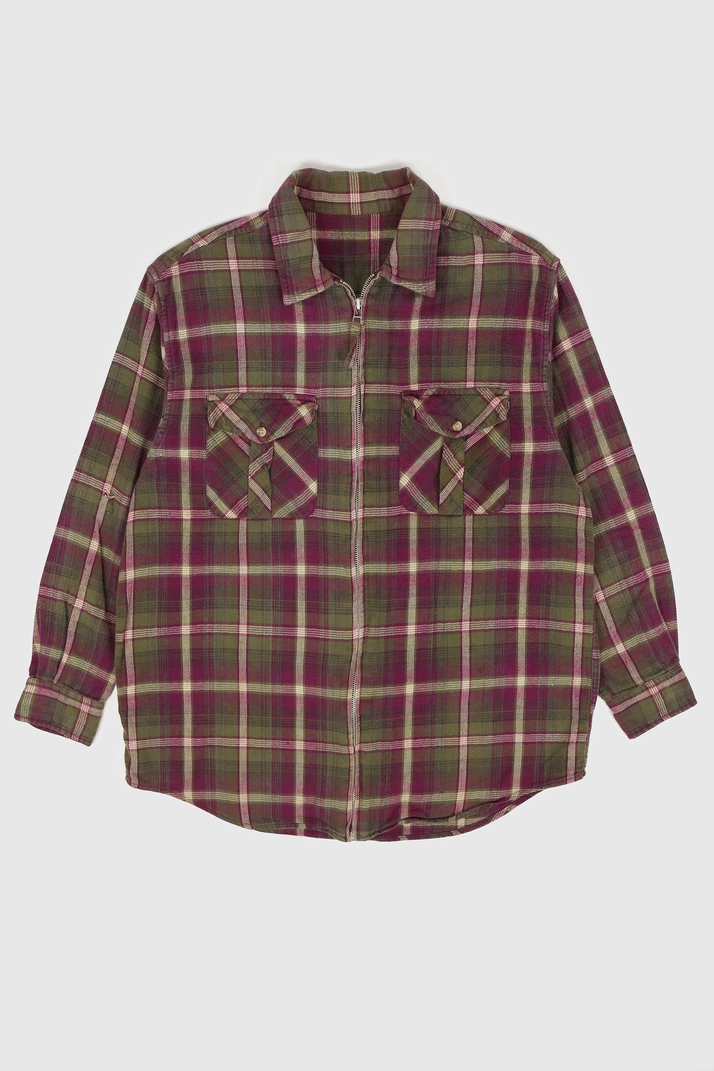 Vintage Full Zip Flannel Shirt  Image 0