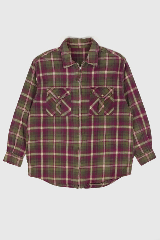 Vintage Full Zip Flannel Shirt  Image 0