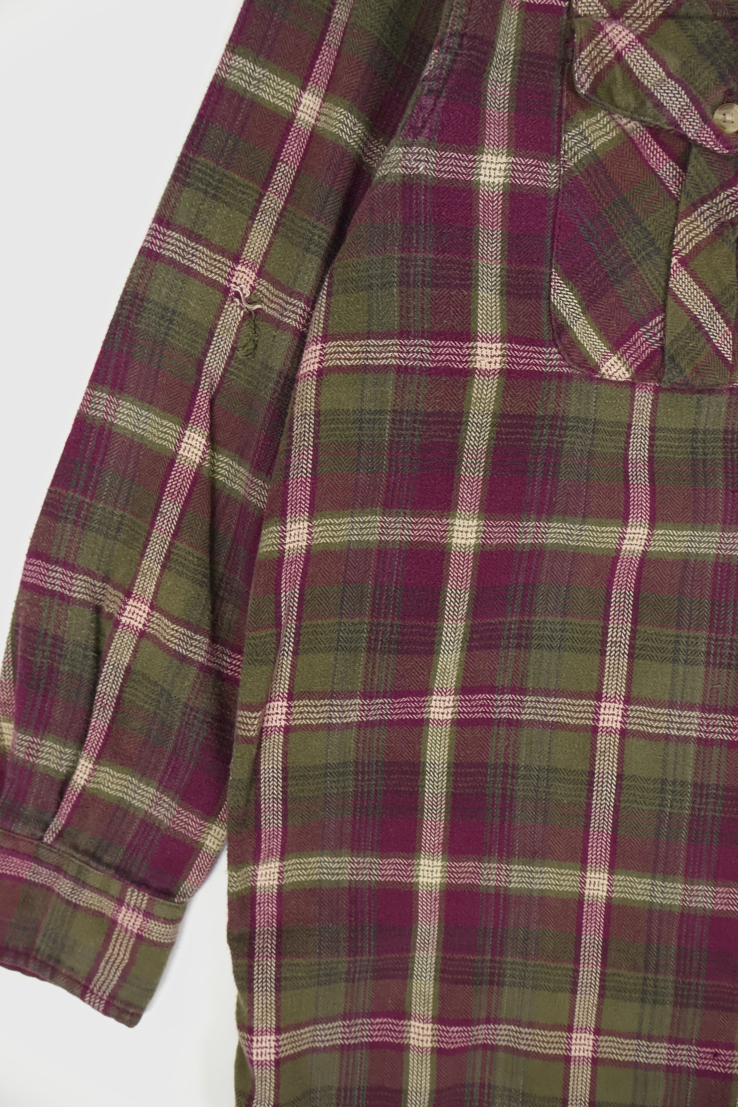 Vintage Full Zip Flannel Shirt  Image 2