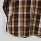 Vintage Heavyweight Brown Plaid Button-Down Shirt
