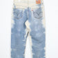Upcycled Levi's 550 Relaxed Fit Bleached Jeans 01