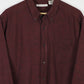 Red Flannel Button-Down Shirt