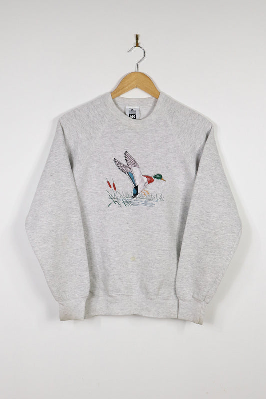 Vintage Embroidered Duck Crewneck