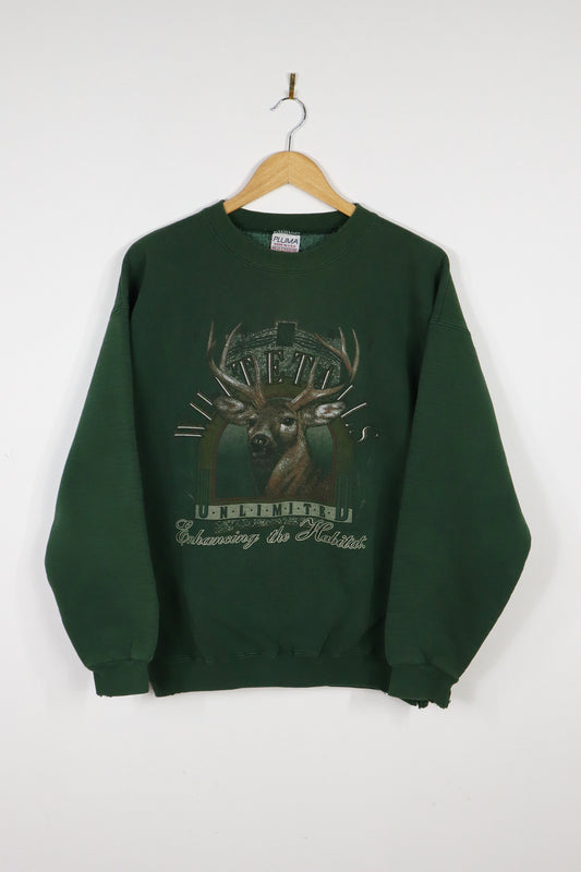 Vintage Distressed Whitetails Crewneck