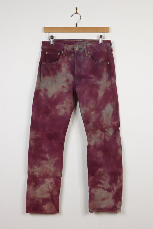 Upcycled Levi's 501 Straight Fit Button-Fly Dyed Jeans 003