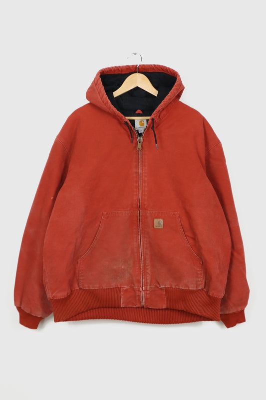 Vintage Carhartt Orange Full Zip Jacket