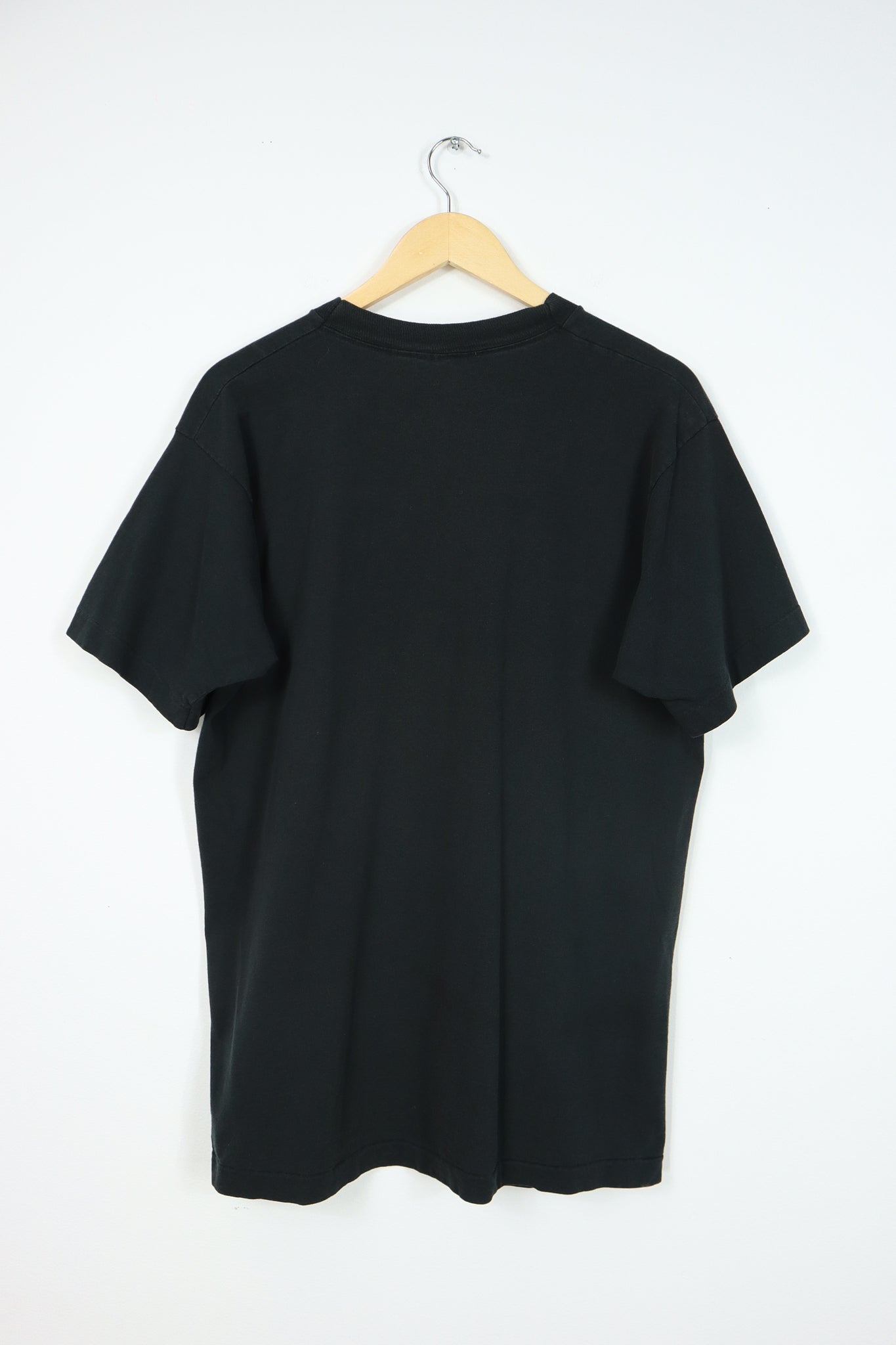 Vintage Solid Black Tee 002