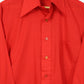 Vintage Sheer Red Button-Down