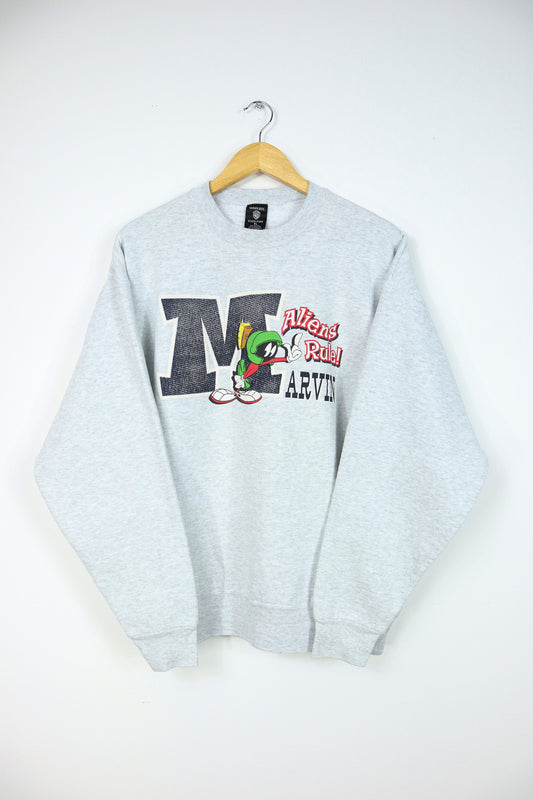 Vintage Marvin the Martian Aliens Rule! Crewneck