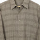 Vintage Brown Pattern Button-Down Shirt