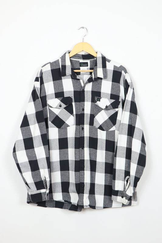 Vintage Black Heavyweight Button-Down Shirt