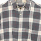 Vintage Grey Flannel Button-Down Shirt