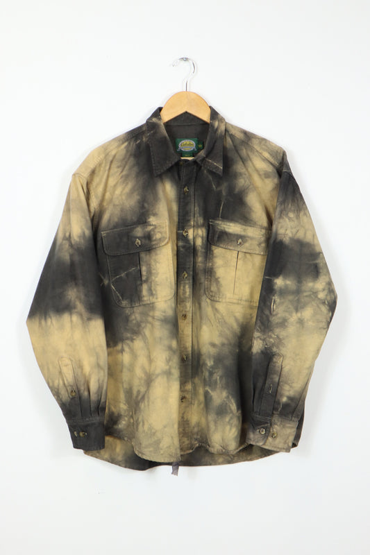 Vintage Dyed Flannel Button-Down 011